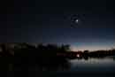 Orion, Venus, the Moon and the Pleiades Star Cluster �2007 Lauri A. Kangas