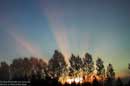Early Morning Crepuscular Rays, October 1, 2004 - � 2004 Lauri Kangas